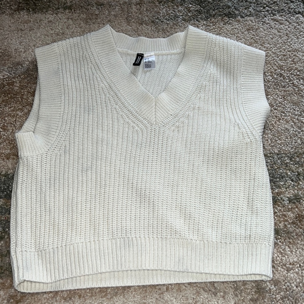 Cream Sweater Vest